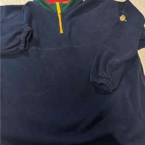 Vintage gant Mens sweater blue extra large quarter Zip